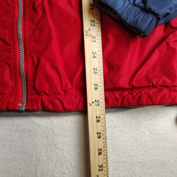 VTG Hilfiger Athletics Jacket Mens Medium Nylon Fleece Lined Reversible - Picture 10 of 12